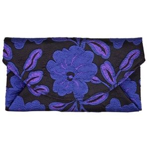 FLORAL ENVELOPE IRIDESCENT CLUTCH NWT